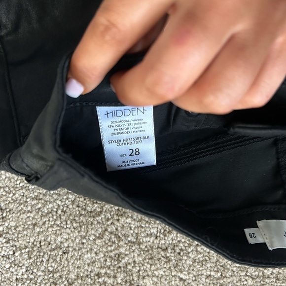 Wednesday high rise coated bootcut-black NWT - Picture 5 of 7